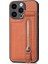 IPhone 15 Için Kılıf Pro Max Crad Yuvası Manyetik Araç Montaj Cüzdan Standı Fermuar (Yurt Dışından) 5