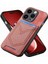 IPhone 15 Için Kılıf Pro Max Kot Cep Tasarım Crad Yuvası Manyetik Araba (Yurt Dışından) 5