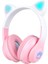 Kedi Kulaklık Bluetooth Kablosuz Mikrofonlu Renkli LED Işıklı Hafıza Kart Girişli Kulaklık Stn 28 Pro Radyolu 1