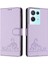 Oppo Oppo 8 Pro 5g Için Kılıf Cüzdan Kapak Çevirin Kedi Rfıd Kart Yuvası Tutucu (Yurt Dışından) 5