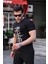Siyah Erkek Slim Fit Bisiklet Yaka T-Shirt 1