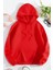 Unisex 3 Iplik Kalın Içi Pamuklu Şardonlu Kanguru Cepli Bol Kesim Hoodie Okul Sweatshirt 1