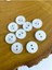 13 mm Beyaz Polyester Gömlek Düğmesi(20 Adet) 2