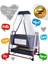 1010 Qool Yeni Doğan 8 In 1 Full Set Travel Sistem Bebek Arabası 505 Anne Yanı Sepet Beşik 11