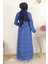Missvalle Düğmeli Kaşe Kaban Indigo 19260 4