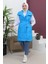 Missvalle Geniş Yaka Şişme Yelek Mavi 6093 3