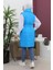 Missvalle Geniş Yaka Şişme Yelek Mavi 6093 4