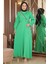 Missvalle Taş Püsküllü Elbise Yeşil 18700 4