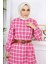 Missvalle Fırfırlı Tesettür Elbise Pembe 19165 2
