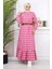 Missvalle Fırfırlı Tesettür Elbise Pembe 19165 4