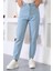 Taş Detaylı Kot Pantolon Açık Kot 6039 4