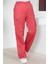Moda Mihram Beli Lastikli Bol Paça Pantolon Kırmızı 6071 3