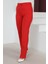Çizgi Detaylı Pantolon Kırmızı 6078 2