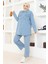 Missvalle Cepli Taş Detaylı Kot Takım Açık Mavi 19207 3