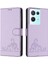 Oppo Oppo 8 Pro 5g Için Kılıf Cüzdan Kapak Çevirin Kedi Rfıd Kart Yuvası Tutucu (Yurt Dışından) 5