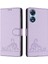 Oppo A78 5g Kedi Rfıd Kart Yuvası Tutucu Için Kickstand Cüzdan Kapak Çevirin (Yurt Dışından) 5