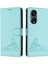 Oppo Için Kılıf Oppo 8t 5g Kedi Rfıd Cüzdan Kapak Çevirin Kart Yuvası Tutucu (Yurt Dışından) 1