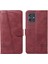 Motorola Moto G54 5g Ayrılabilir Siyah Bilezik Için Filp Durumda Preslenmiş Pu (Yurt Dışından) 5