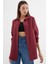 3900 Oversize Uzun Basic Gömlek - Mürdüm 1