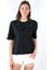 Kadın Onljulıa Bisiklet Yaka Taş Detaylı %100 Pamuk T-Shirt 15324847 Siyah 1
