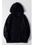 Kadın Casual Bol Kesim Kanguru Cep Kalın 3 Iplik Şardonlu Hoodie Okul Sweatshirt 1