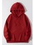 Kadın Casual Bol Kesim Kanguru Cep Kalın 3 Iplik Şardonlu Hoodie Okul Sweatshirt 1