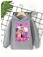 Kız Çocuk Gri Kapüşonlu Princess Baskılı Sweatshirt 1