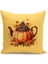 Sonbahar Serisi Çift Tarafı Dijital Baskılı Kırlent Kılıfı (Halloween Autumn Cushion Cover) 1
