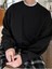 Erkek Siyah Basic Oversize Sweatshirt 1