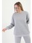 Kadın Uzun Kollu Bisiklet Yaka 3 Iplik Sweatshirt 2