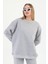 Kadın Uzun Kollu Bisiklet Yaka 3 Iplik Sweatshirt 3