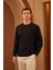 Erkek Basic Bisiklet Yaka Uzun Kollu Sweatshirt 3
