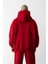 Erkek Kırmızı Oversize 3 Iplik Sweatshirt Hoodie 3