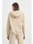 Kadın 3 Iplik Kanguru Cepli Kapşonlu Sweatshirt 3