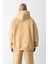 Erkek Vizon Oversize 3 Iplik Sweatshirt Hoodie 3