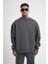 Erkek 3 Iplik Uzun Kollu Bisiklet Yaka Sweatshirt 1