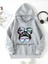 Kız Çocuk Gri Kapüşonlu Fashion Girl Baskılı Sweatshirt 1