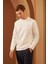 Erkek Basic Bisiklet Yaka Uzun Kollu Sweatshirt 3