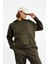 Kadın 3 Iplik Kanguru Cepli Kapşonlu Sweatshirt 1