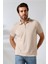 Temper Erkek Yumuşak Dokulu Regular Fit Minik Baklava Jakar Polo Yaka Fermuarlı T-Shirt & T-Shirt 4