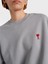 Kalp Nakışlı Oversize Sweatshirt 3