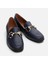 01Ayh291000A680  Deri Lacivert Kadın Loafer 3