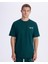 Authentic Authentic Graphik Parker Erkek Petrol Yeşili Regular Fit T-Shirt 1