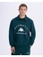 Authentic Pola Organic Tur Erkek Petrol Yeşili Regular Fit Sweatshirt 1