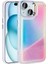 iPhone Uyumlu 15 Kılıf Airbagli Renkli Arka Yüzey Boncuk Tasarımlı Htstore Kumul Kapak-Mor 1