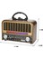 Apera NS-6677BT LED Işıklı Müzik Seti Fm Radyo USB Mp3 Player Bluetooth Hoparlör Telefon Tutucu 22 cm Boyunda 3