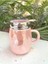 Kapağı Sulu Kupa Mug Pembe 1