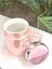 Kapağı Sulu Kupa Mug Pembe 2