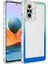 Xiaomi Redmi Note 10 Pro Kılıf Simli ve Renk Geçiş Tasarımlı Lens Korumalı Zore Park Kapak-Yeşil-Mav 1