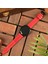 Samsung Galaxy Watch Deri Kordon Watch 4 5 6 7 Pro Watch 6 Classic 40MM 43MM 44MM 47MM Watch 5 / Watch 5 Pro 40 44 45 Watch 4 40 42 44 46MM 20MM Deri Kayış Kırmızı 2